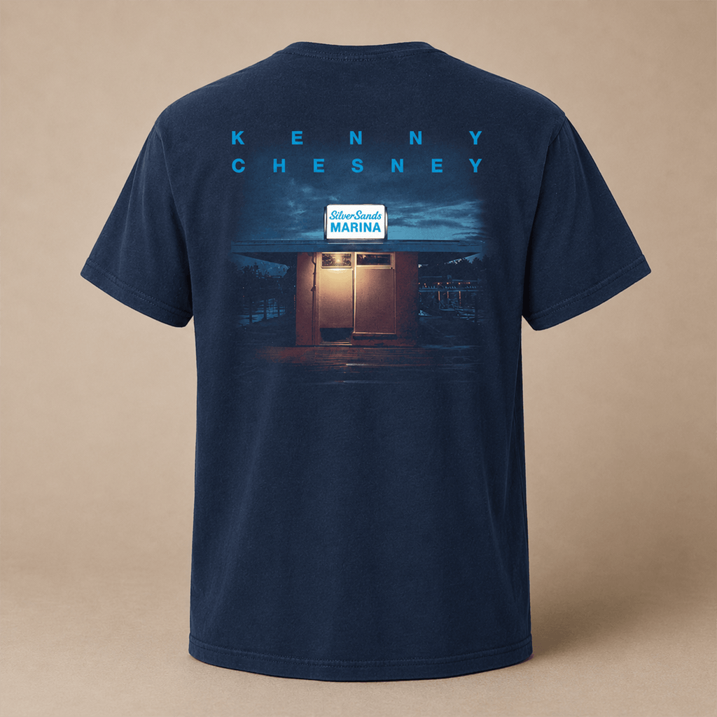 Silver Sands Marina Album T-Shirt (Navy) Back