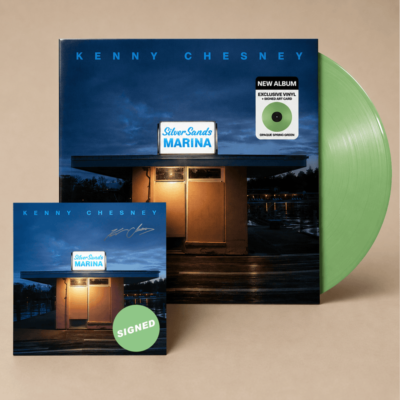 Silver Sands Marina (Opaque Spring Green Vinyl + Signed Art Card)
