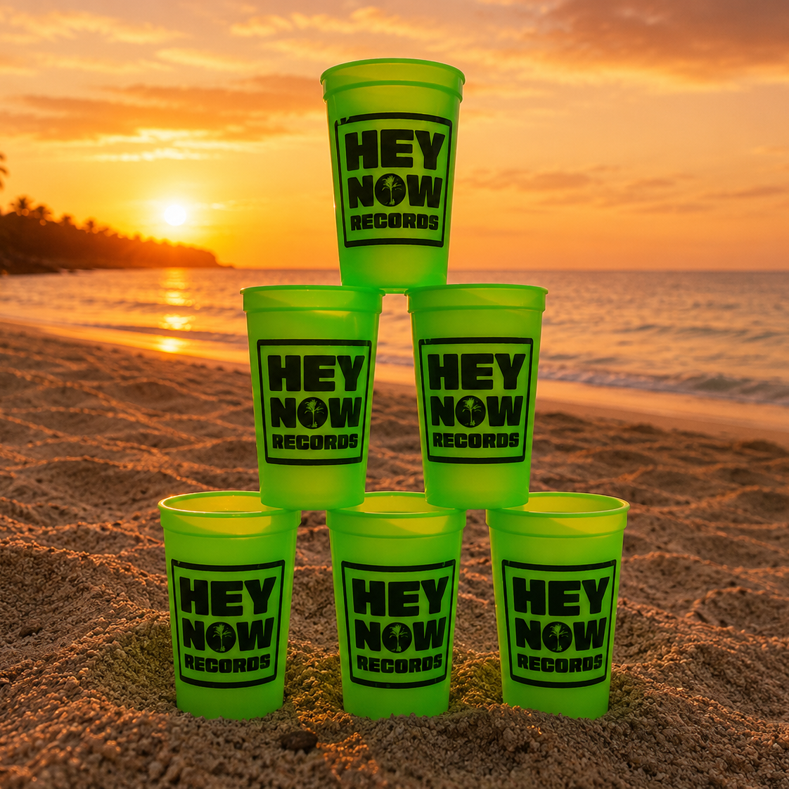 HEY NOW Records - Party Cups (6-pack)